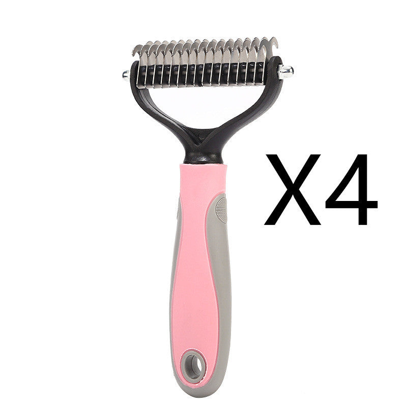 Doppelseitige Haustierbürste, Edelstahl Haarbürste für jedes Haarproblem