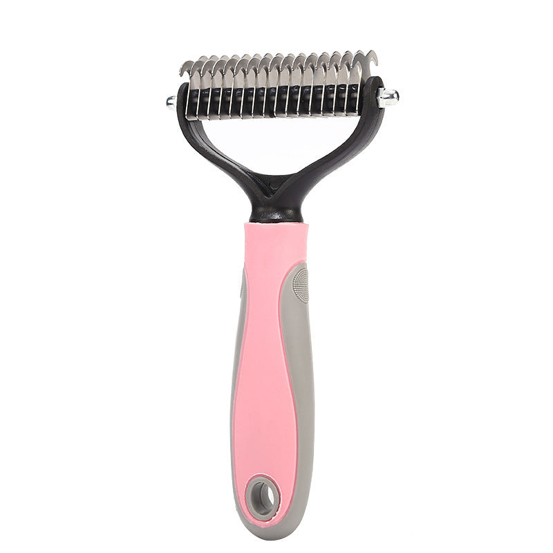Doppelseitige Haustierbürste, Edelstahl Haarbürste für jedes Haarproblem