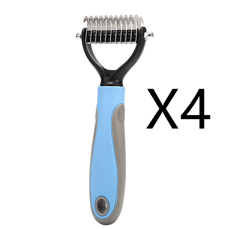 Doppelseitige Haustierbürste, Edelstahl Haarbürste für jedes Haarproblem