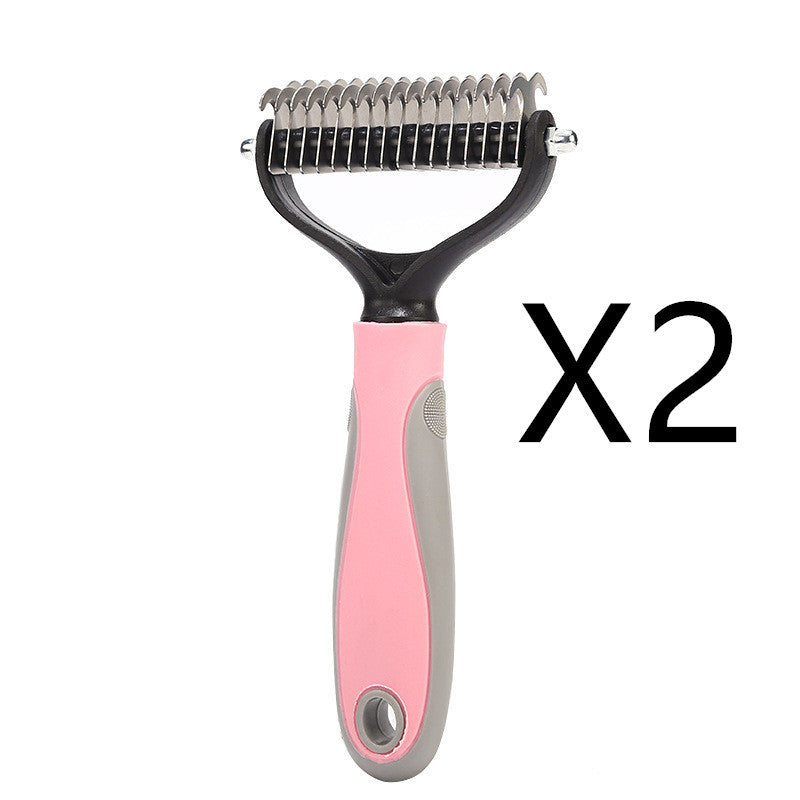 Doppelseitige Haustierbürste, Edelstahl Haarbürste für jedes Haarproblem