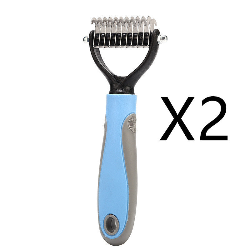 Doppelseitige Haustierbürste, Edelstahl Haarbürste für jedes Haarproblem